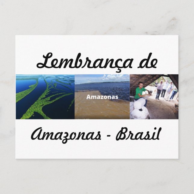 Cartão Postal lembrança do Amazonas (Anverso)