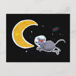 Cartão Postal - Ratón en el espacio