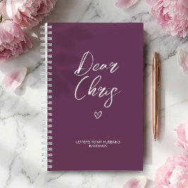 Cartas a mi esposo Diario de dolor en ciruela púrp