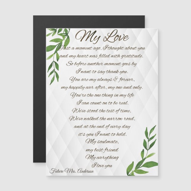 Cartas a mi futuro esposo (Anverso/Reverso)