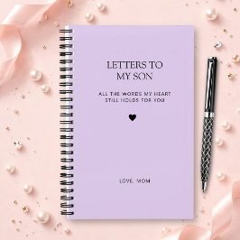 Cartas a mi hijo Diario de dolor en lila púrpura