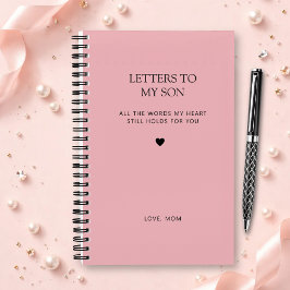 Cartas a mi hijo Diario de dolor en rosa pálido
