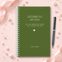 Cartas a mi hijo Diario de dolor en verde oliva