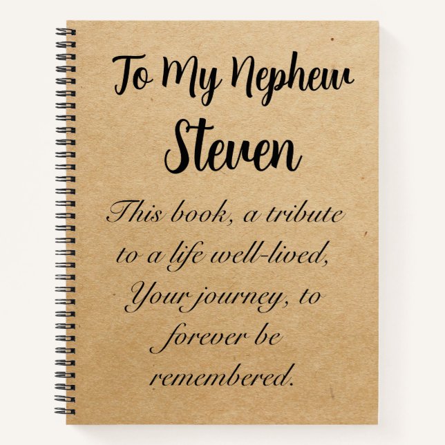 Cartas a mi hijo hija cuaderno personalizado (Anverso)