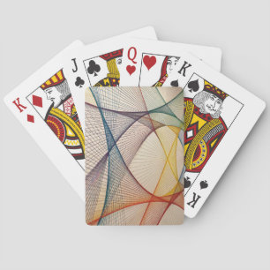 Cartas abstractas de juego de arte