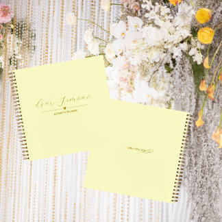 Cartas al libro de invitados de novias | Amarillo 