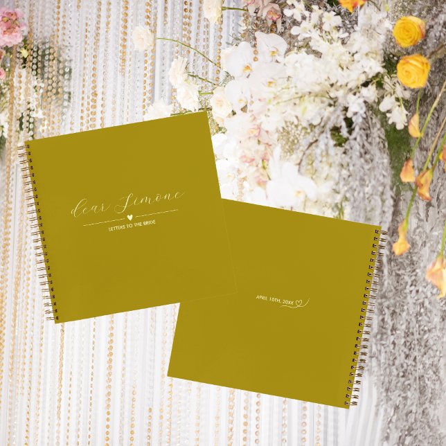 Cartas al libro de invitados de novias | amarillo  (Subido por el creador)