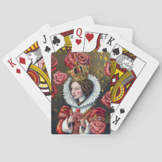 Cartas Alicia en la baraja de las tarjetas de la Reina de