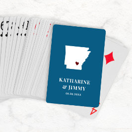Cartas Arkansas Boda a favor de la baraja de las tarjetas