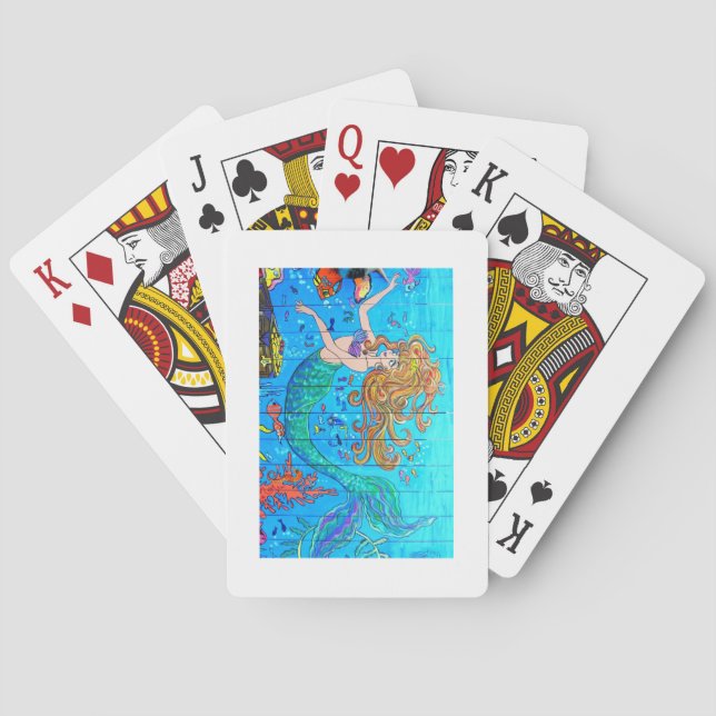 cartas azules de mermaid (Reverso)