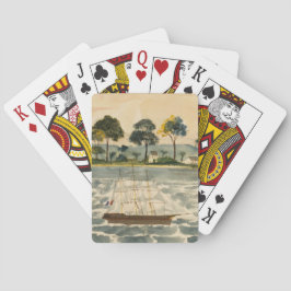 Cartas Baraja Clásica de Barco de Vela Antiguo
