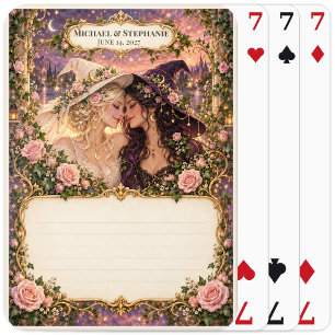 Cartas Baraja de firmas para libro de invitados de brujas