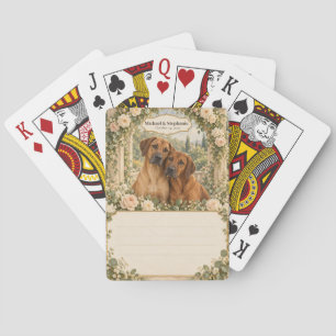 Cartas Baraja de libro de invitados de boda de Ridgeback