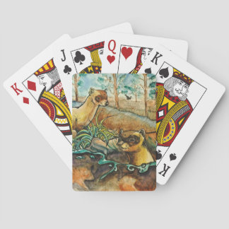 Cartas Baraja de naipe con base negra del hurón