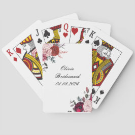 Cartas baraja de regalo para damas de honor