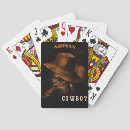 Cartas baraja de tarjetas tote gorra de arranque de vaque
