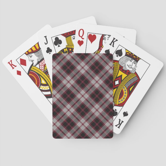 Cartas Baraja de Tartán del Clan Escocés MacPherson (Reverso)