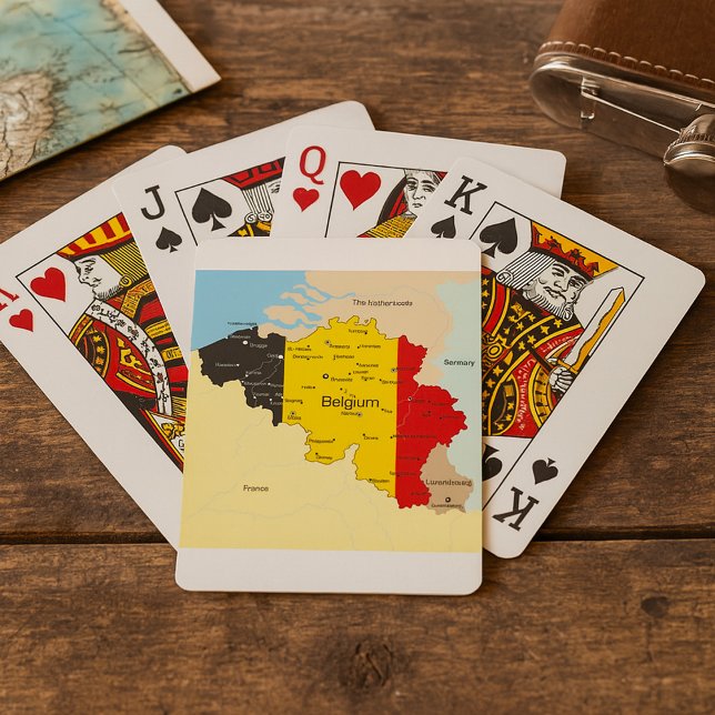 Cartas Baraja Mapa De Bélgica (Subido por el creador)