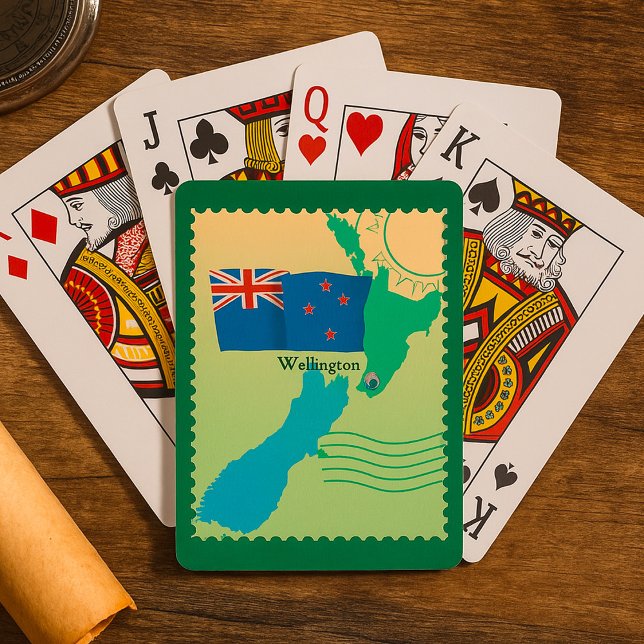 Cartas Baraja Mapa De Nueva Zelanda (Subido por el creador)