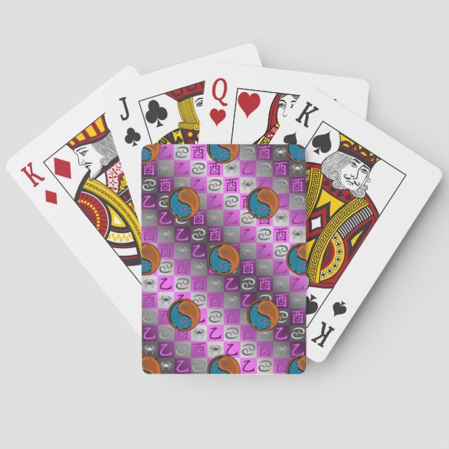 Cartas clásicas de Cancer & Gallo de Madera (Reverso)