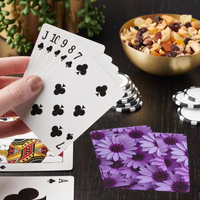 Cartas clásicas de flores púrpuras (In Situ)