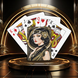 Cartas clásicas de glamour de Gatsby dorado