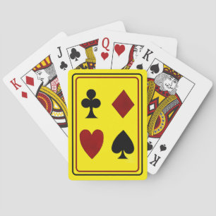 Cartas clásicas de juego Clubs Diamantes Corazones