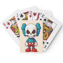 Cartas Clásicas de Juego con Personaje de Calavera