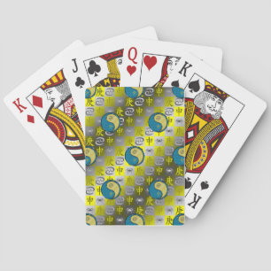 Cartas clásicas de juego de Cáncer y Mono de Metal