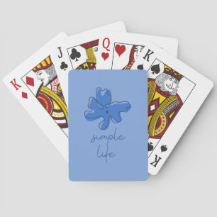 Cartas clásicas de juego de minimalismo de vida si