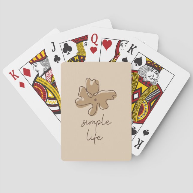 Cartas Clásicas de Juego de Minimalismo de Vida Si (Reverso)