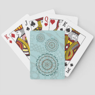 Cartas clásicas de juego de tejido de loto