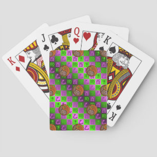 Cartas Clásicas de Juego de Virgo y Gallo de Mader