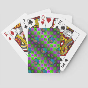 Cartas clásicas de juego de Virgo y Jabalí de Agua