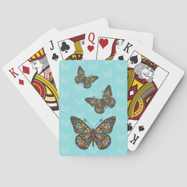 Cartas Clásicas de Juego del Monarca Ucraniano (Reverso)