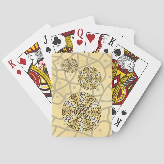 Cartas clásicas de juego del Sol Celestial (Reverso)