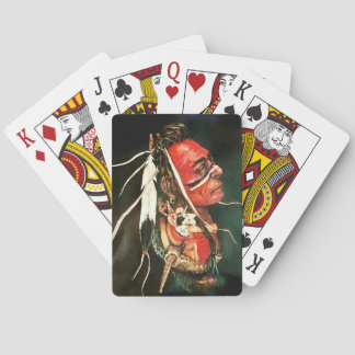 Cartas clásicas de juego "Kaw" nativo americanas