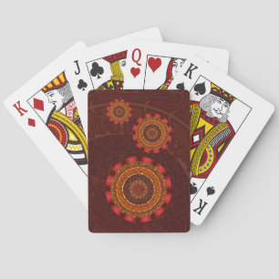 Cartas clásicas de juego Mandala de Fuego