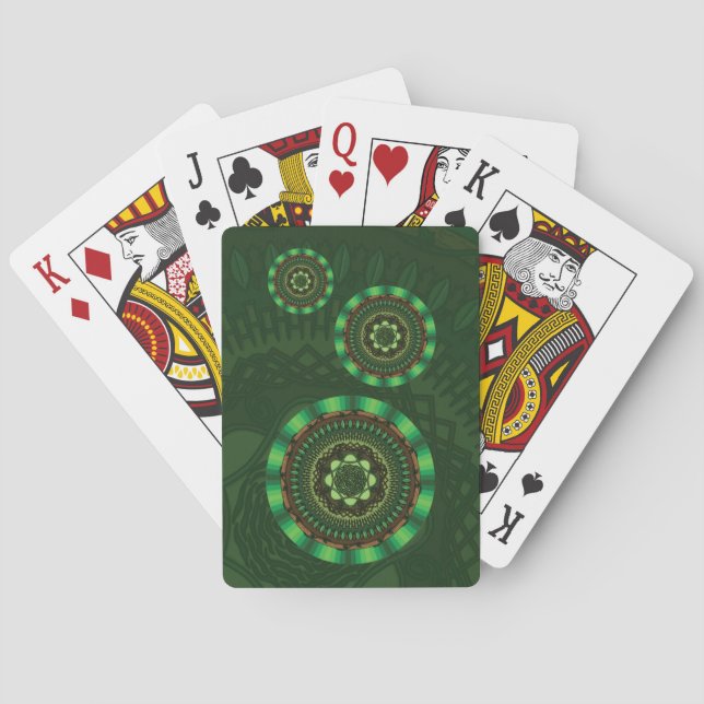 Cartas Clásicas de Juego Mandala de la Tierra (Reverso)