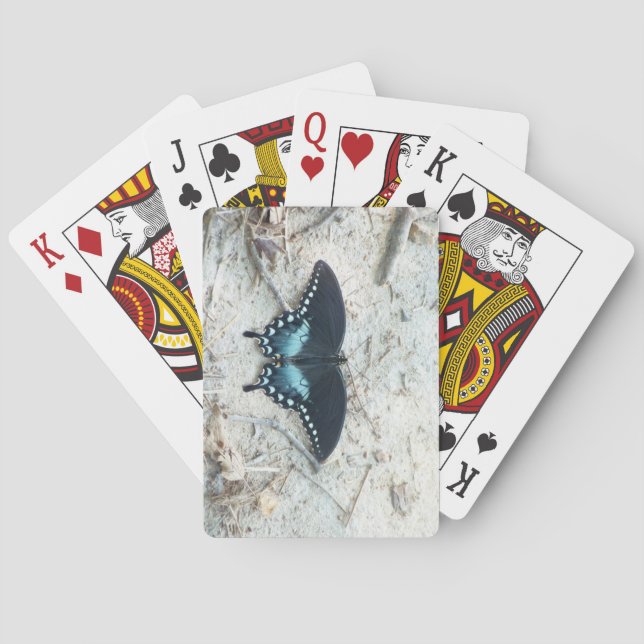 Cartas Clásicas de Juego Mariposa Real (Reverso)