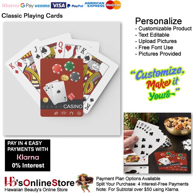Cartas Clásicas de Juego Royal Flush Fondo Rojo (Royal Flush Classic Playing Cards Red Background.)