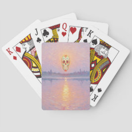 Cartas clásicas de juego Skull Sunset