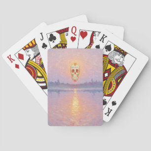 Cartas clásicas de juego Skull Sunset