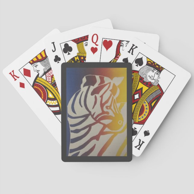 Cartas clásicas de Rainbow Zebra (Reverso)