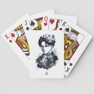 Cartas clásicas de soldado retrato con tinta azul