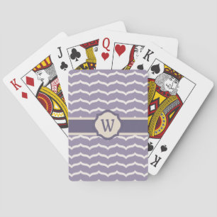 Cartas clásicas de zigzag floreado