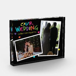 Cartas con Boda de corazón Keepsake 2 Bloque de fo