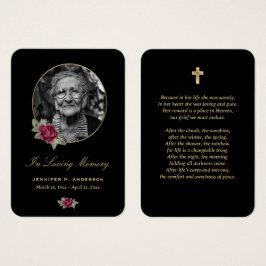 Cartas conmemorativas de la floral Black Burgundy 