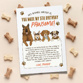 Cartas de agradecimiento a la Fiesta de Cumpleaños
