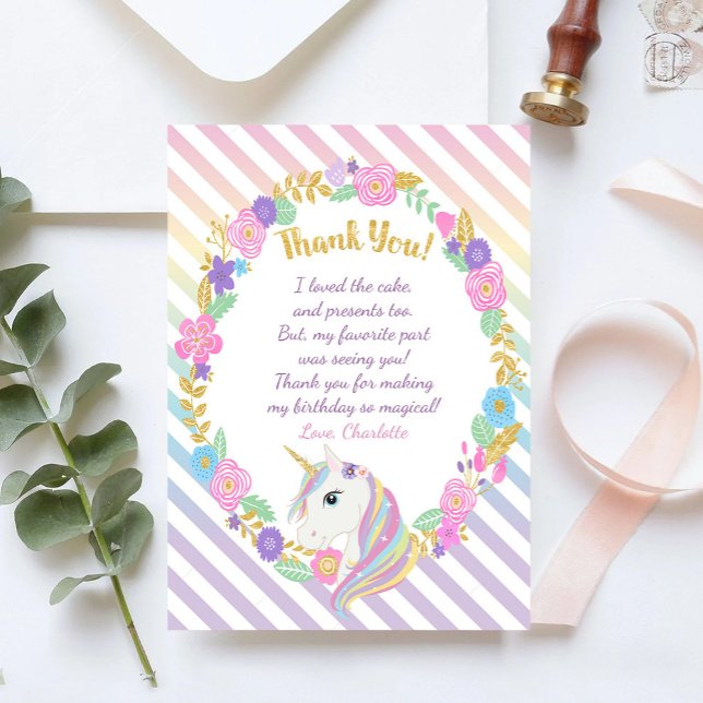 Cartas de agradecimiento a Unicorn Rainbow (Subido por el creador)